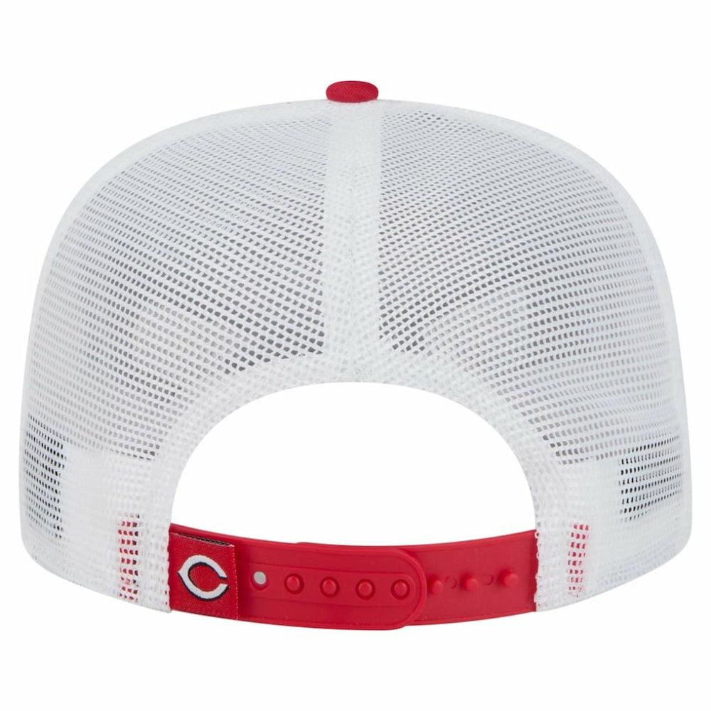 Cincinnati Reds 9FIFTY A-Frame Trucker Snapback Hat Red | New Era