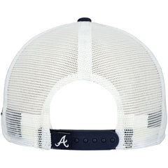Atlanta Braves A-Frame Trucker 9FIFTY Snapback Hat Navy | New Era