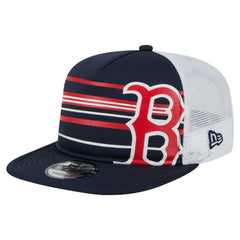 Boston Red Sox 9FIFTY A-Frame Trucker Snapback Hat Navy | New Era