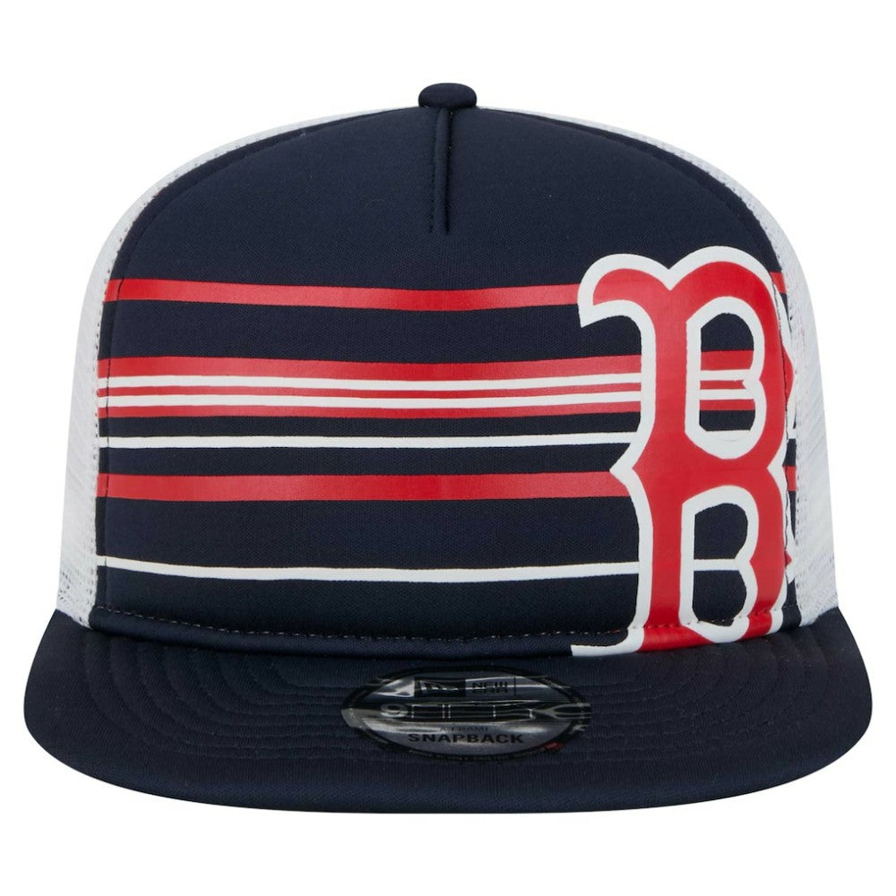 Boston Red Sox 9FIFTY A-Frame Trucker Snapback Hat Navy | New Era