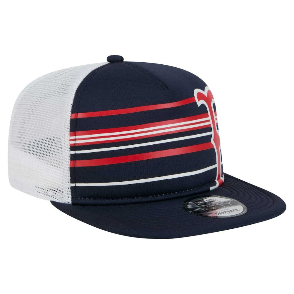 Boston Red Sox 9FIFTY A-Frame Trucker Snapback Hat Navy | New Era