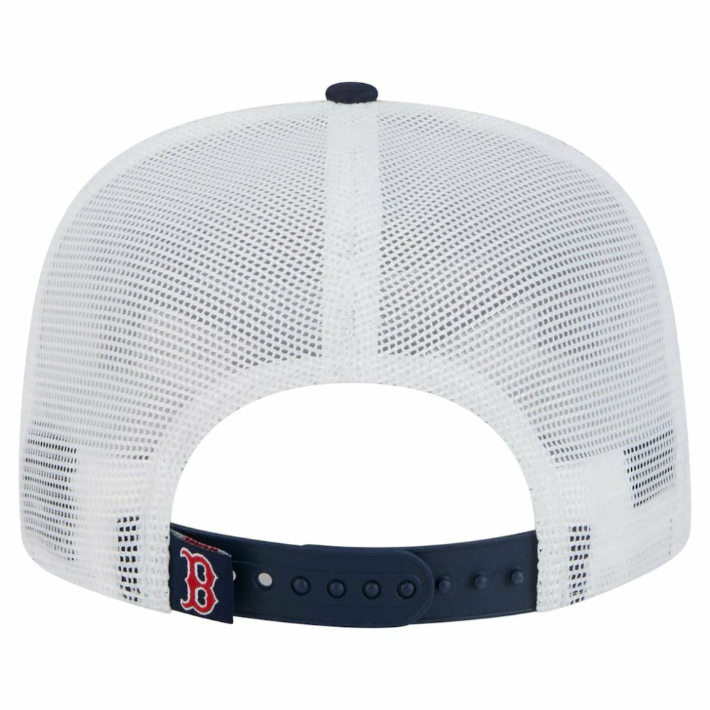 Boston Red Sox 9FIFTY A-Frame Trucker Snapback Hat Navy | New Era