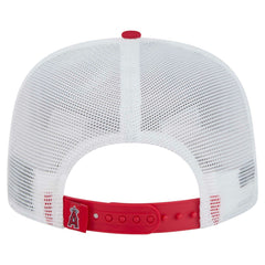 Los Angeles Angels 9FIFTY A-Frame Trucker Snapback Hat Red | New Era