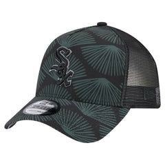 Chicago White Sox 9FORTY A-Frame Trucker Adjustable Hat Black | New Era