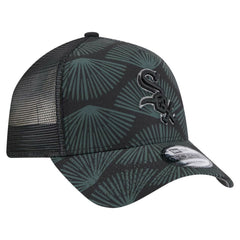 Chicago White Sox 9FORTY A-Frame Trucker Adjustable Hat Black | New Era