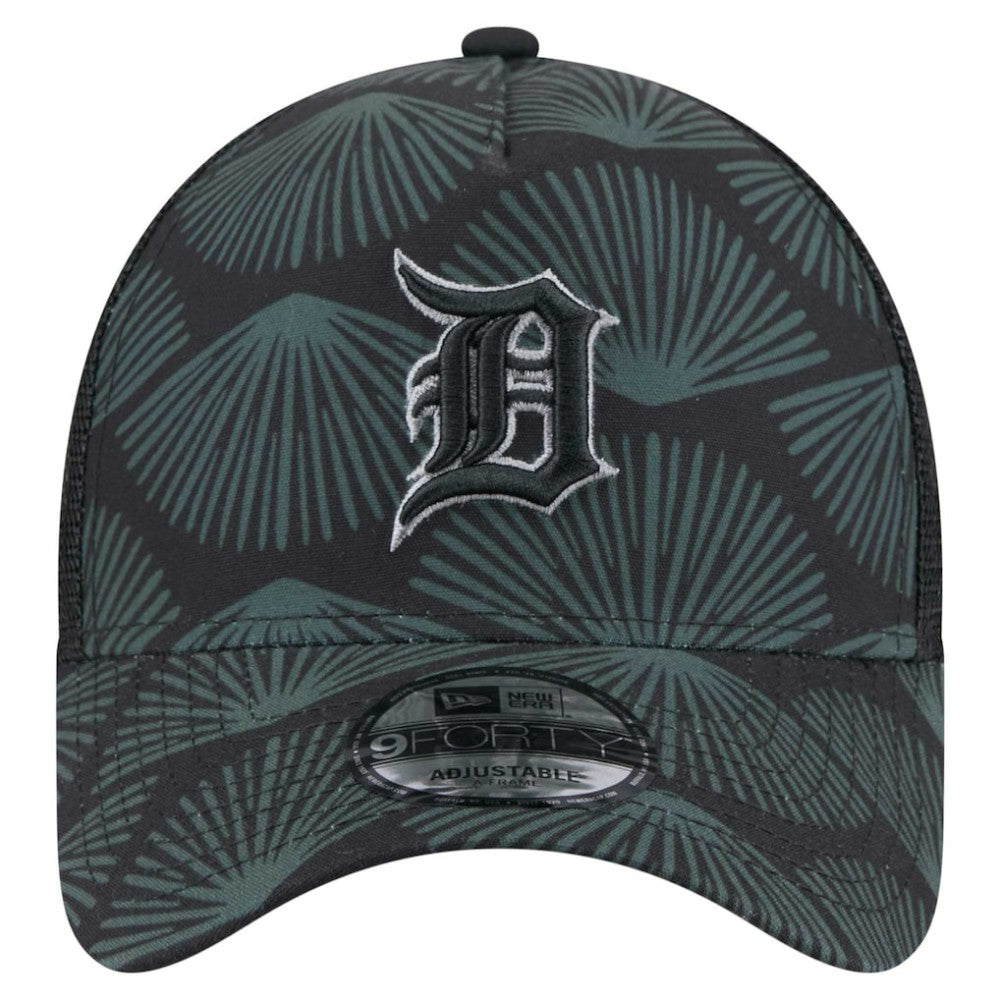 Detroit Tigers 9FORTY A-Frame Trucker Adjustable Hat Black | New Era