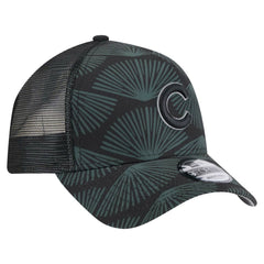 Chicago Cubs 9FORTY A-Frame Trucker Adjustable Hat Black | New Era