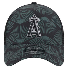 Los Angeles Angels 9FORTY A-Frame Trucker Adjustable Hat Black | New Era