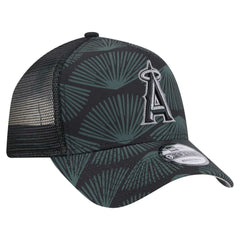 Los Angeles Angels 9FORTY A-Frame Trucker Adjustable Hat Black | New Era