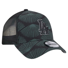 Los Angeles Dodgers 9FORTY A-Frame Trucker Adjustable Hat Black | New Era