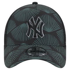 New York Yankees 9FORTY A-Frame Trucker Adjustable Hat Black | New Era