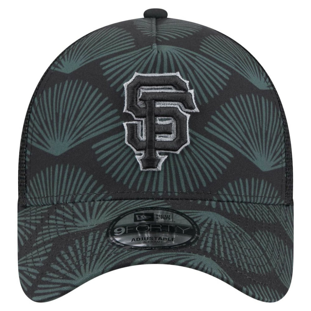 San Francisco Giants 9FORTY A-Frame Trucker Adjustable Hat Black | New Era