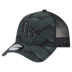 Tampa Bay Rays 9FORTY A-Frame Trucker Adjustable Hat Black | New Era
