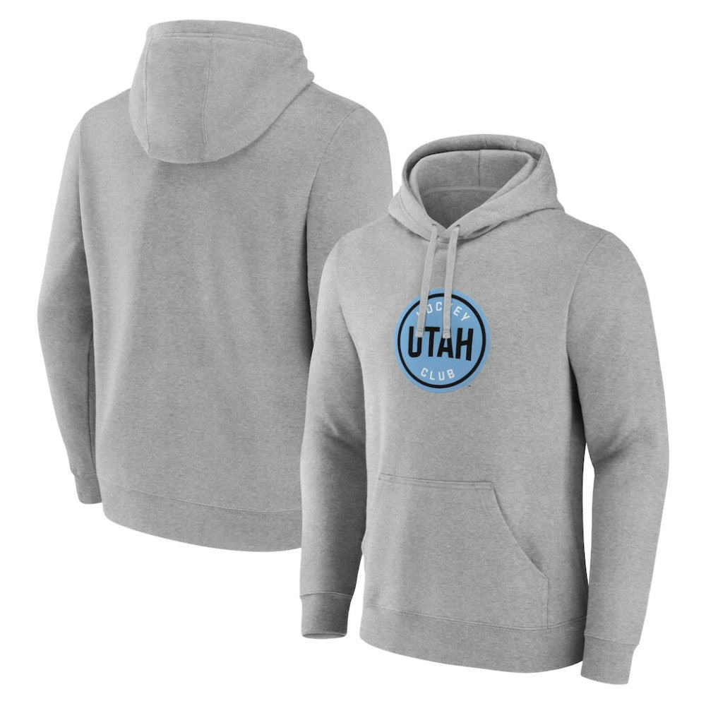 Utah Mammoth Fanatics Draft Logo Pullover Hoodie Steel