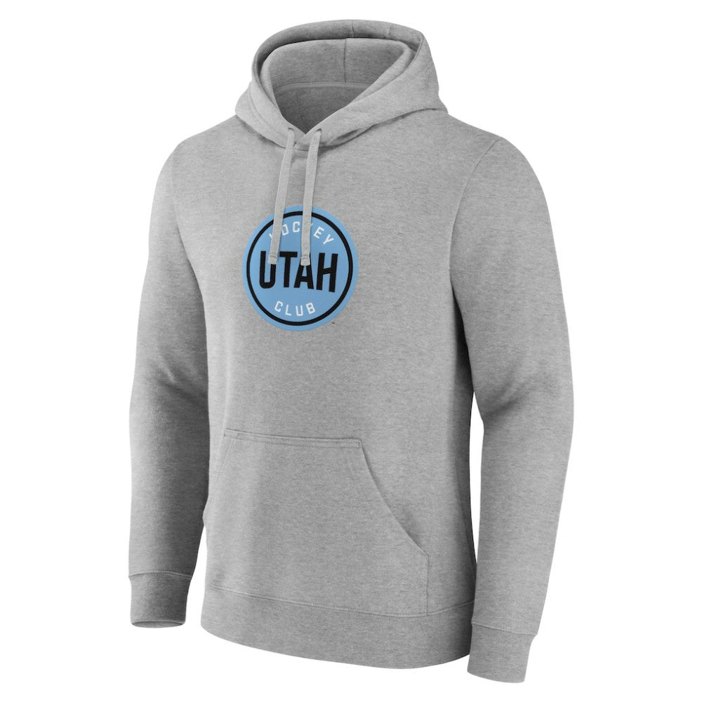 Utah Mammoth Fanatics Draft Logo Pullover Hoodie Steel