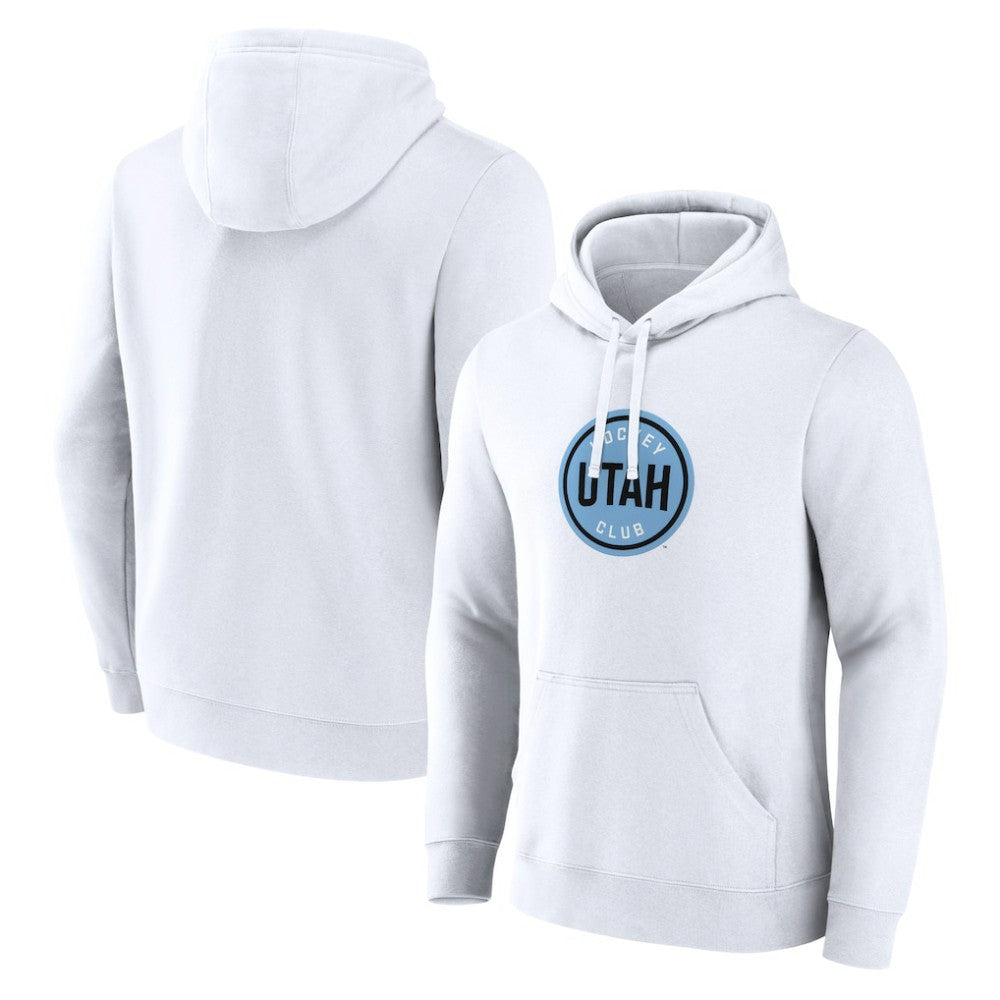 Utah Mammoth Fanatics Draft Logo Pullover Hoodie White