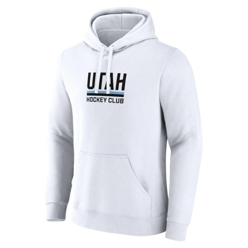 Utah Mammoth Fanatics Secondary Logo Pullover Hoodie White