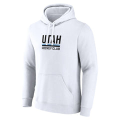 Utah Mammoth Fanatics Secondary Logo Pullover Hoodie White