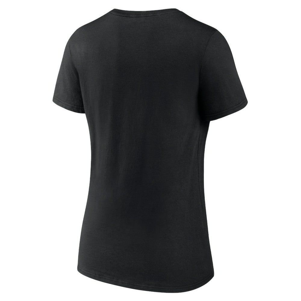 Utah Mammoth Fanatics Women's Secondary Logo V-Neck T-Shirt Black