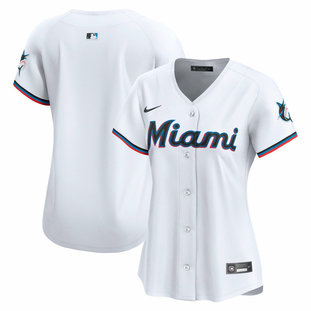 Miami Marlins Women's Home Limited Jersey White | Nike
