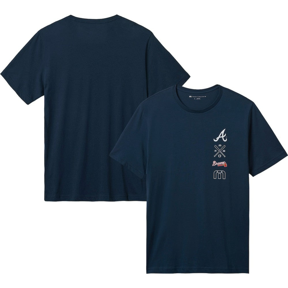 Atlanta Braves TravisMathew Sunset Slam T-Shirt Navy