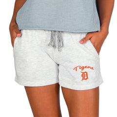 Detroit Tigers Concepts Sport Women's Mainstream French Terry Tri-Blend Shorts Ash