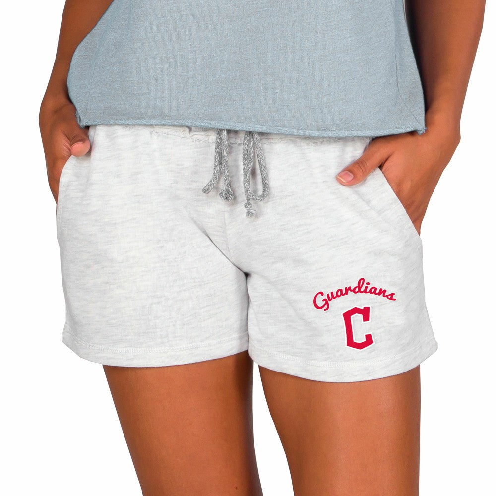 Cleveland Guardians Concepts Sport Women's Mainstream French Terry Tri-Blend Shorts Ash