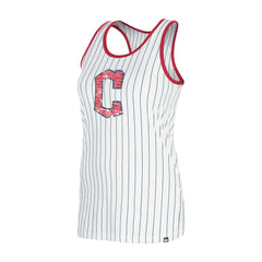 Cleveland Guardians Women's Gameday Pinstripe Tank Top White | New Era