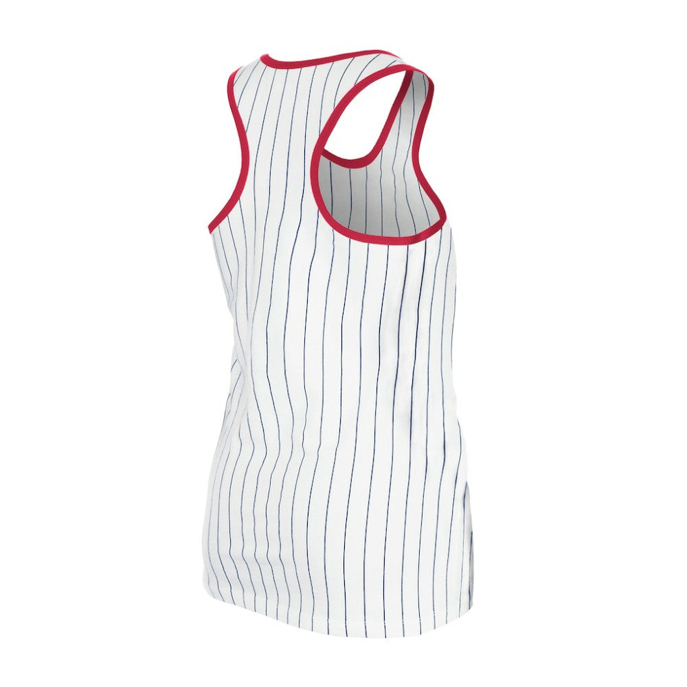 Cleveland Guardians Women's Gameday Pinstripe Tank Top White | New Era