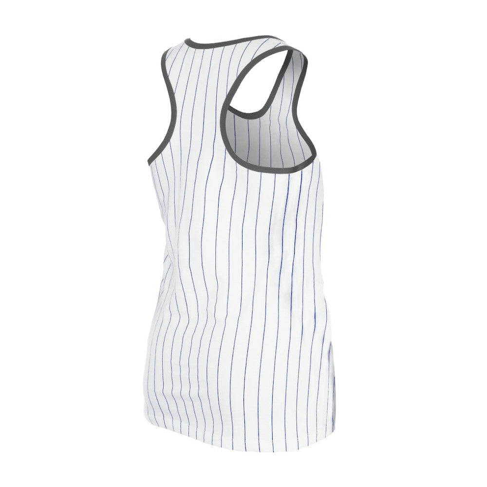 Los Angeles Dodgers Women's Gameday Pinstripe Tank Top White | New Era