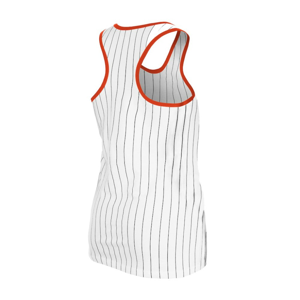 San Francisco Giants Women's Gameday Pinstripe Tank Top White | New Era