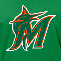 Miami Marlins St. Patrick's Day Shamrock Fill T-Shirt Kelly Green | New Era