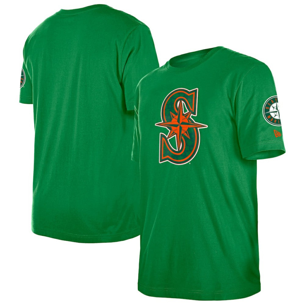 Seattle Mariners St. Patrick's Day Shamrock Fill T-Shirt Kelly Green | New Era