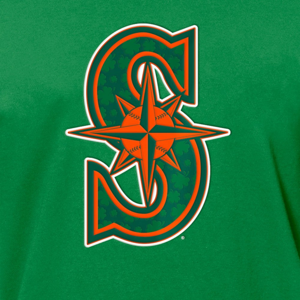 Seattle Mariners St. Patrick's Day Shamrock Fill T-Shirt Kelly Green | New Era