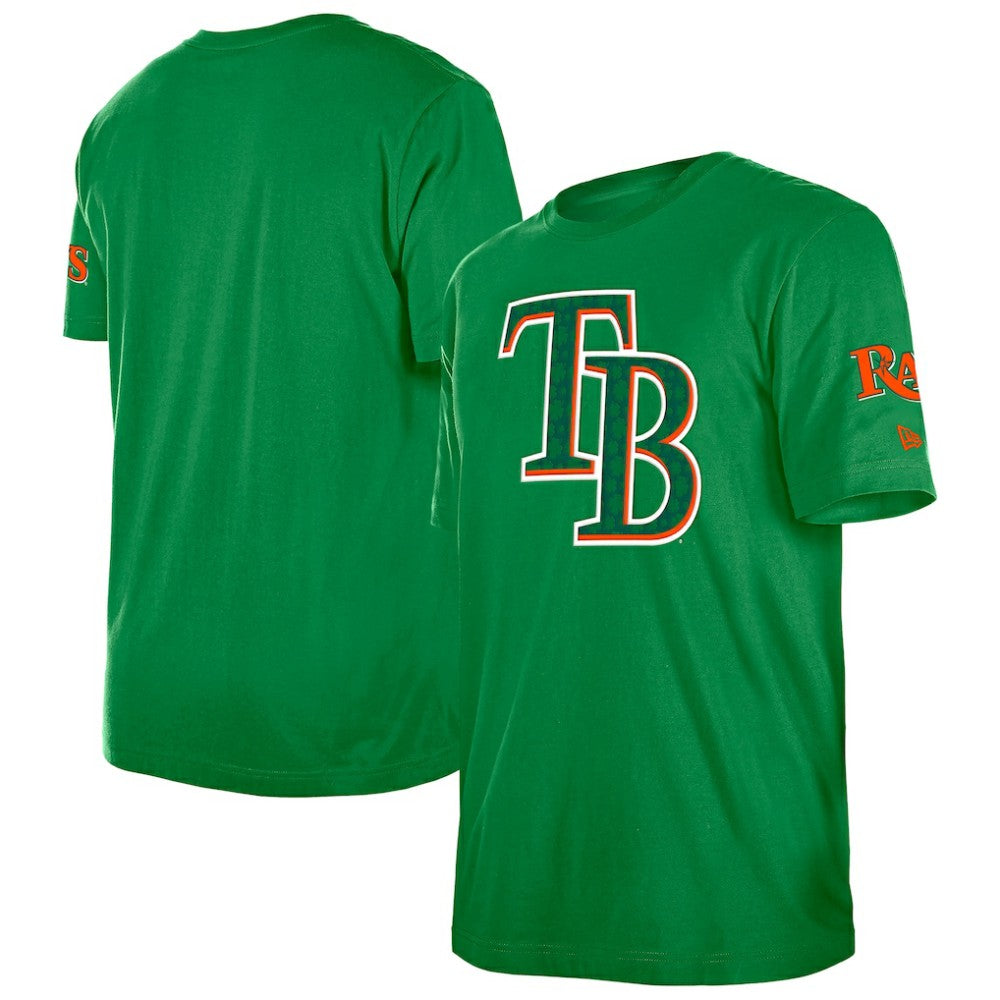 Tampa Bay Rays St. Patrick's Day Shamrock Fill T-Shirt Kelly Green | New Era