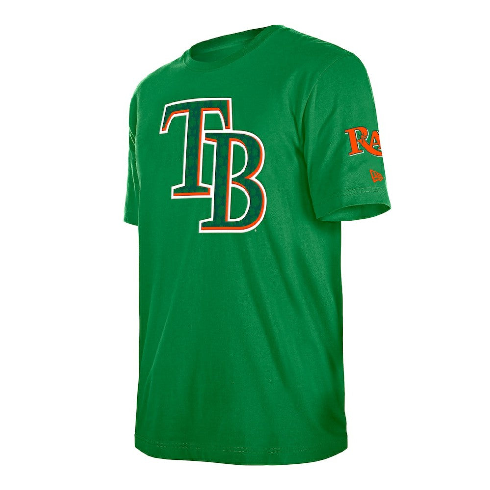 Tampa Bay Rays St. Patrick's Day Shamrock Fill T-Shirt Kelly Green | New Era