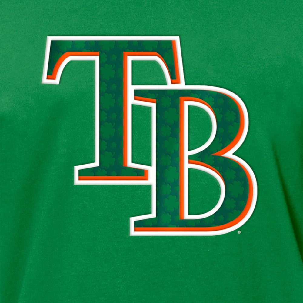 Tampa Bay Rays St. Patrick's Day Shamrock Fill T-Shirt Kelly Green | New Era