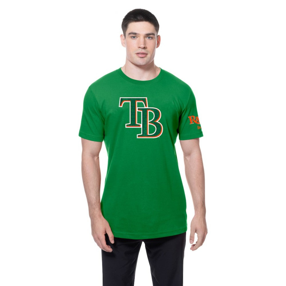 Tampa Bay Rays St. Patrick's Day Shamrock Fill T-Shirt Kelly Green | New Era