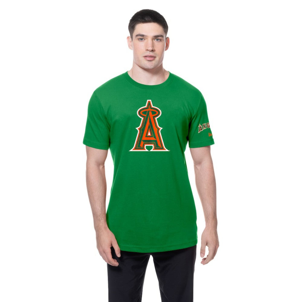 Los Angeles Angels St. Patrick's Day Shamrock Fill T-Shirt Kelly Green | New Era