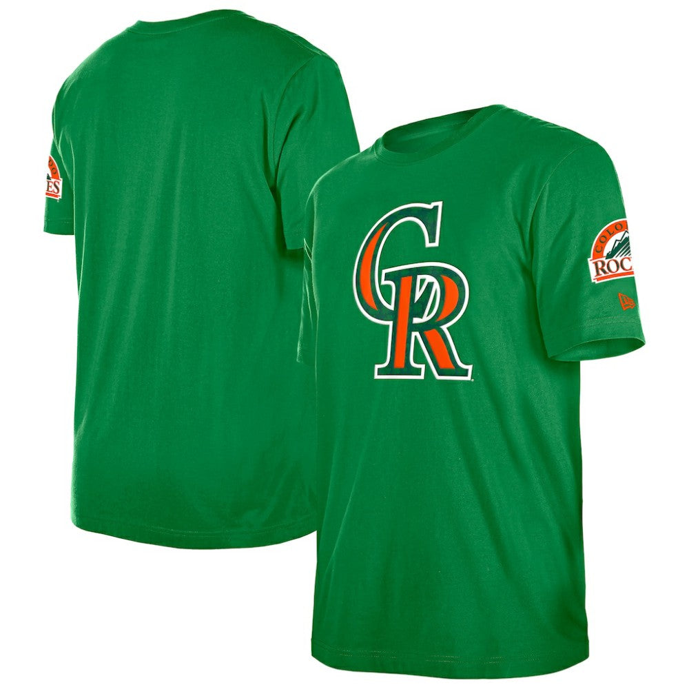 Colorado Rockies St. Patrick's Day Shamrock Fill T-Shirt Kelly Green | New Era