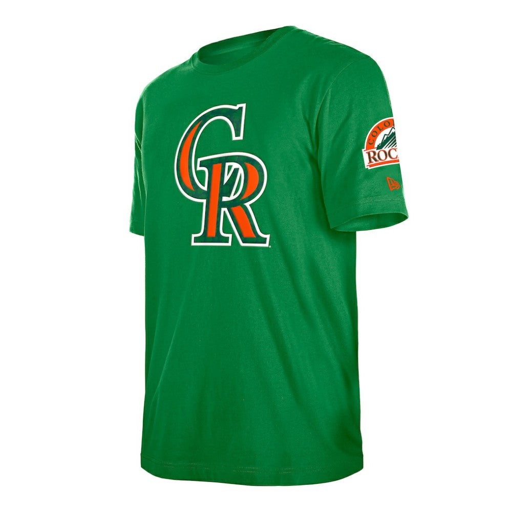 Colorado Rockies St. Patrick's Day Shamrock Fill T-Shirt Kelly Green | New Era