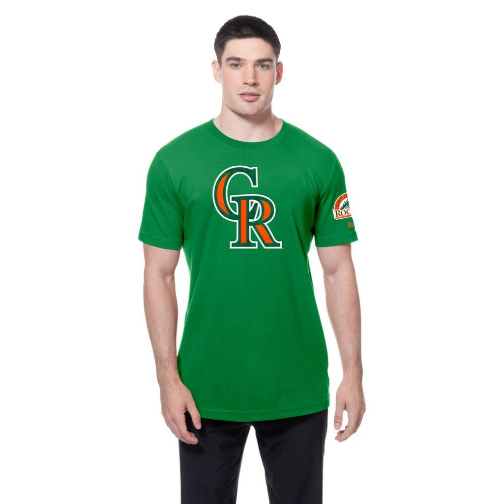 Colorado Rockies St. Patrick's Day Shamrock Fill T-Shirt Kelly Green | New Era