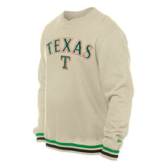 Texas Rangers St. Patrick's Day Twill Pullover Sweatshirt Cream | New Era