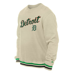 Detroit Tigers St. Patrick's Day Twill Pullover Sweatshirt Cream | New Era