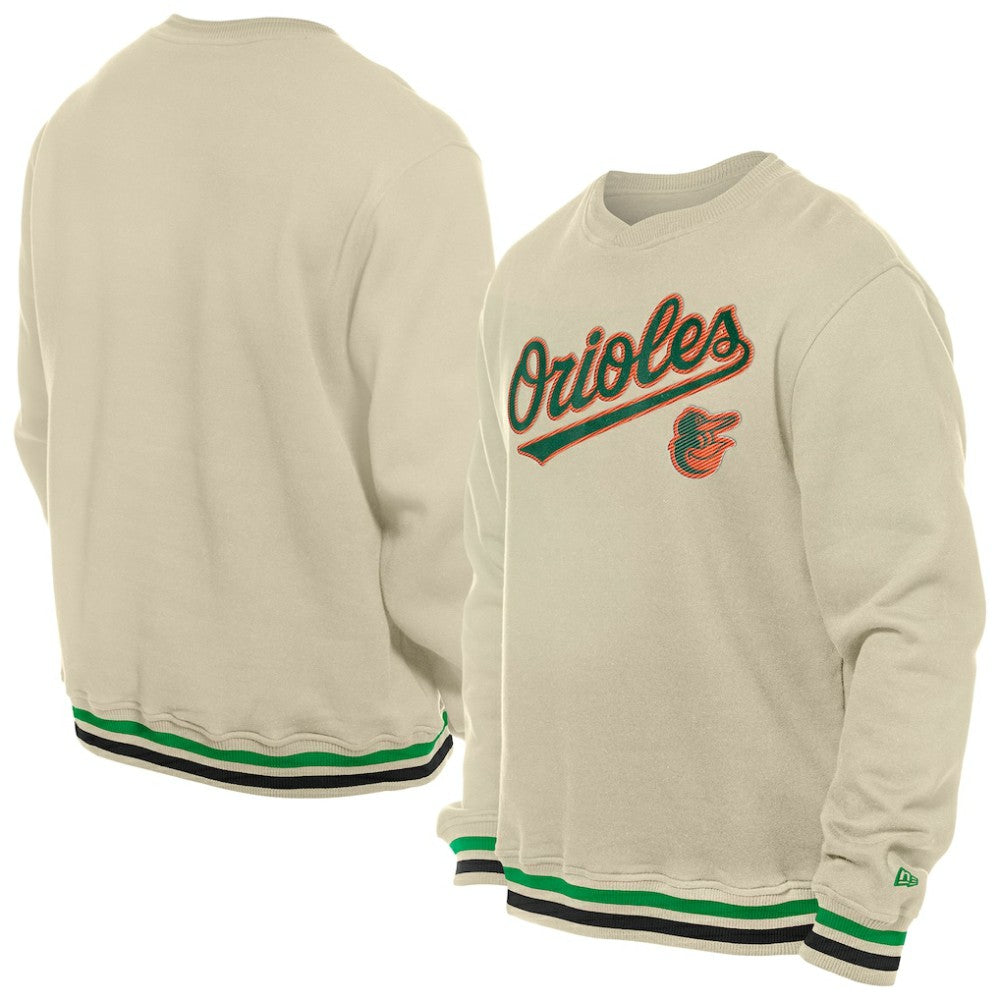 Baltimore Orioles St. Patrick's Day Twill Pullover Sweatshirt Cream | New Era