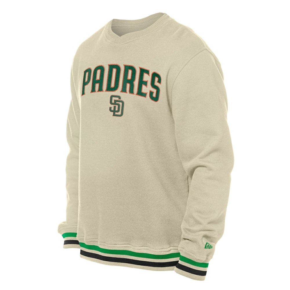 San Diego Padres St. Patrick's Day Twill Pullover Sweatshirt Cream | New Era