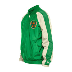 Milwaukee Brewers St. Patrick's Day Ripstop Raglan Quarter-Zip Windbreaker Kelly Green | New Era