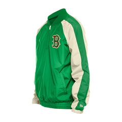 Boston Red Sox St. Patrick's Day Ripstop Raglan Quarter-Zip Windbreaker Kelly Green | New Era