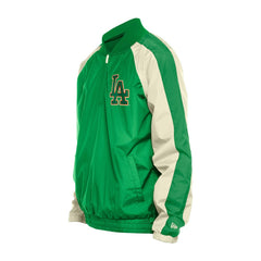 Los Angeles Dodgers St. Patrick's Day Ripstop Raglan Quarter-Zip Windbreaker Kelly Green | New Era
