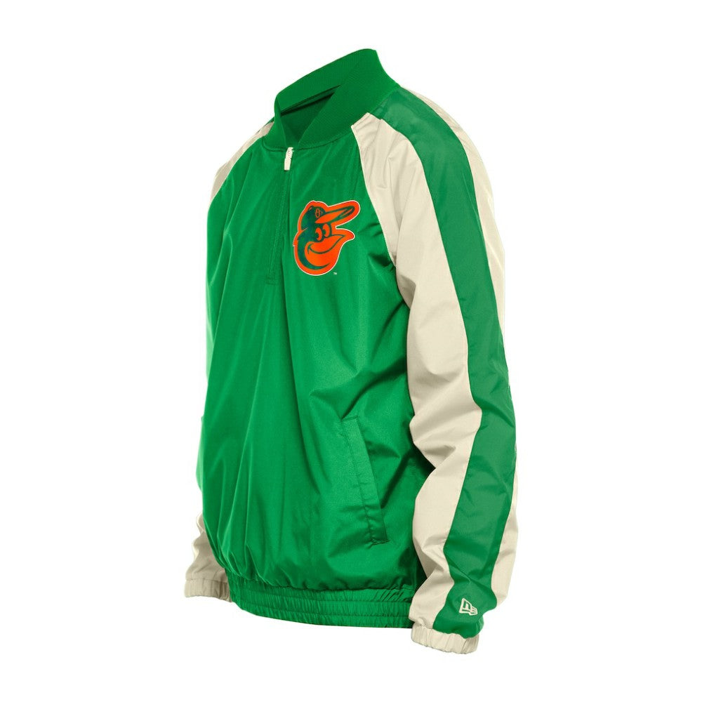 Baltimore Orioles St. Patrick's Day Ripstop Raglan Quarter-Zip Windbreaker Kelly Green | New Era